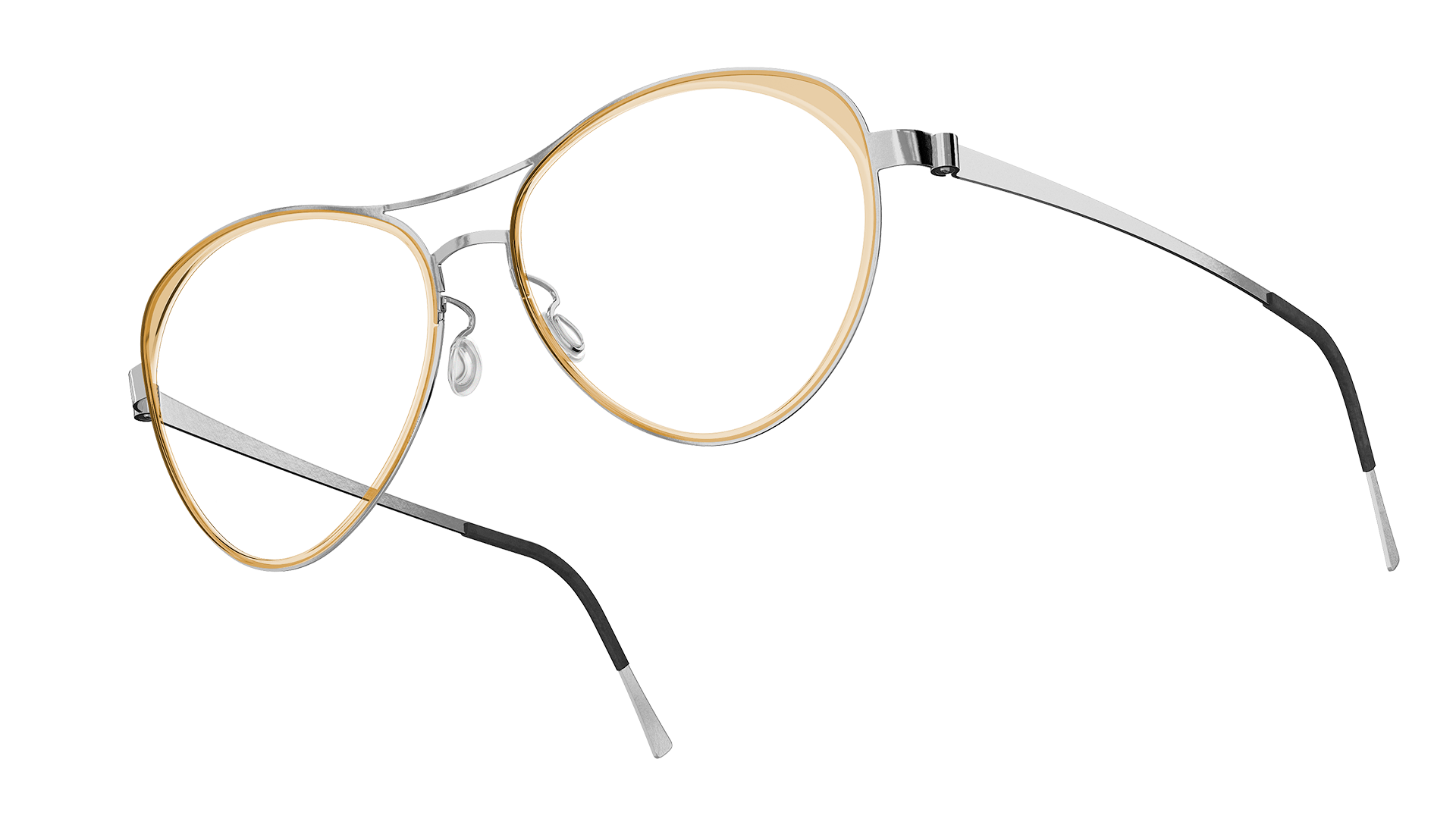 LINDBERG strip titanium women’s glasses Model 9746 with transparent acetate