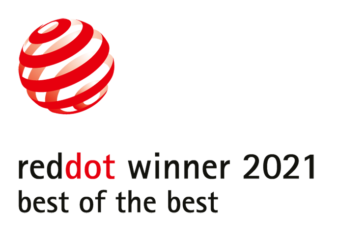 Auszeichnung „Red Dot: Best of the Best“ im Jahr 2021