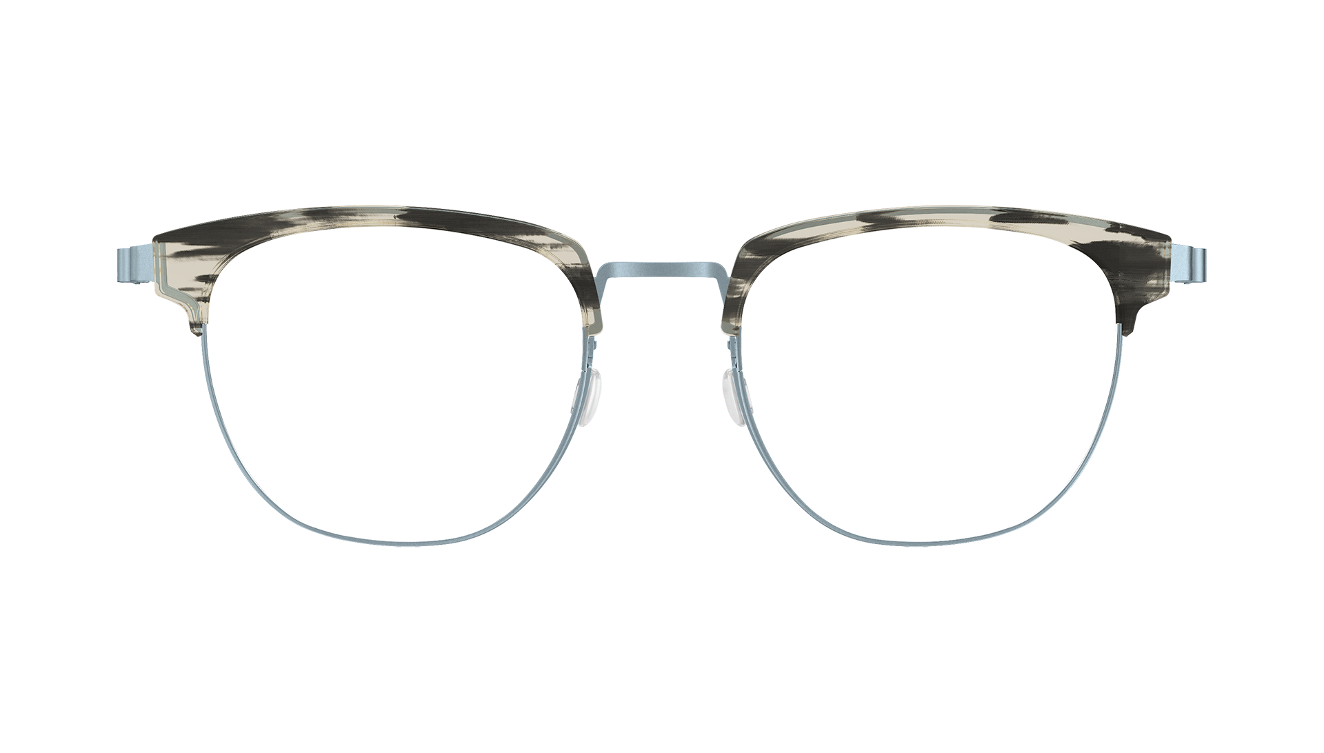 LINDBERG strip Model 9849 half rim titanium glasses
