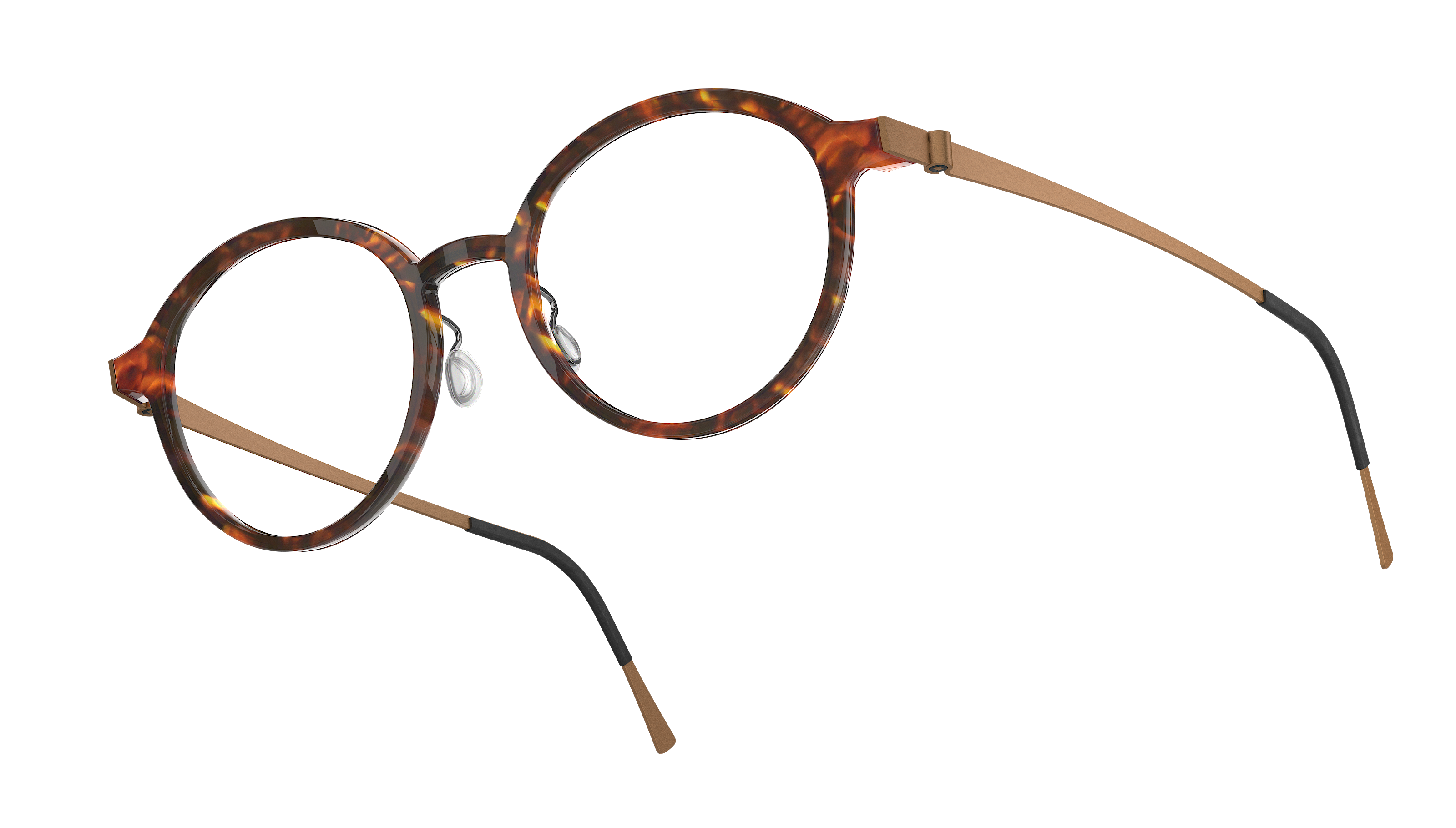 LINDBERG acetanium, Modell 1177, Brille mit brauner Acetatfassung und Titanbügeln in Kupfer U15