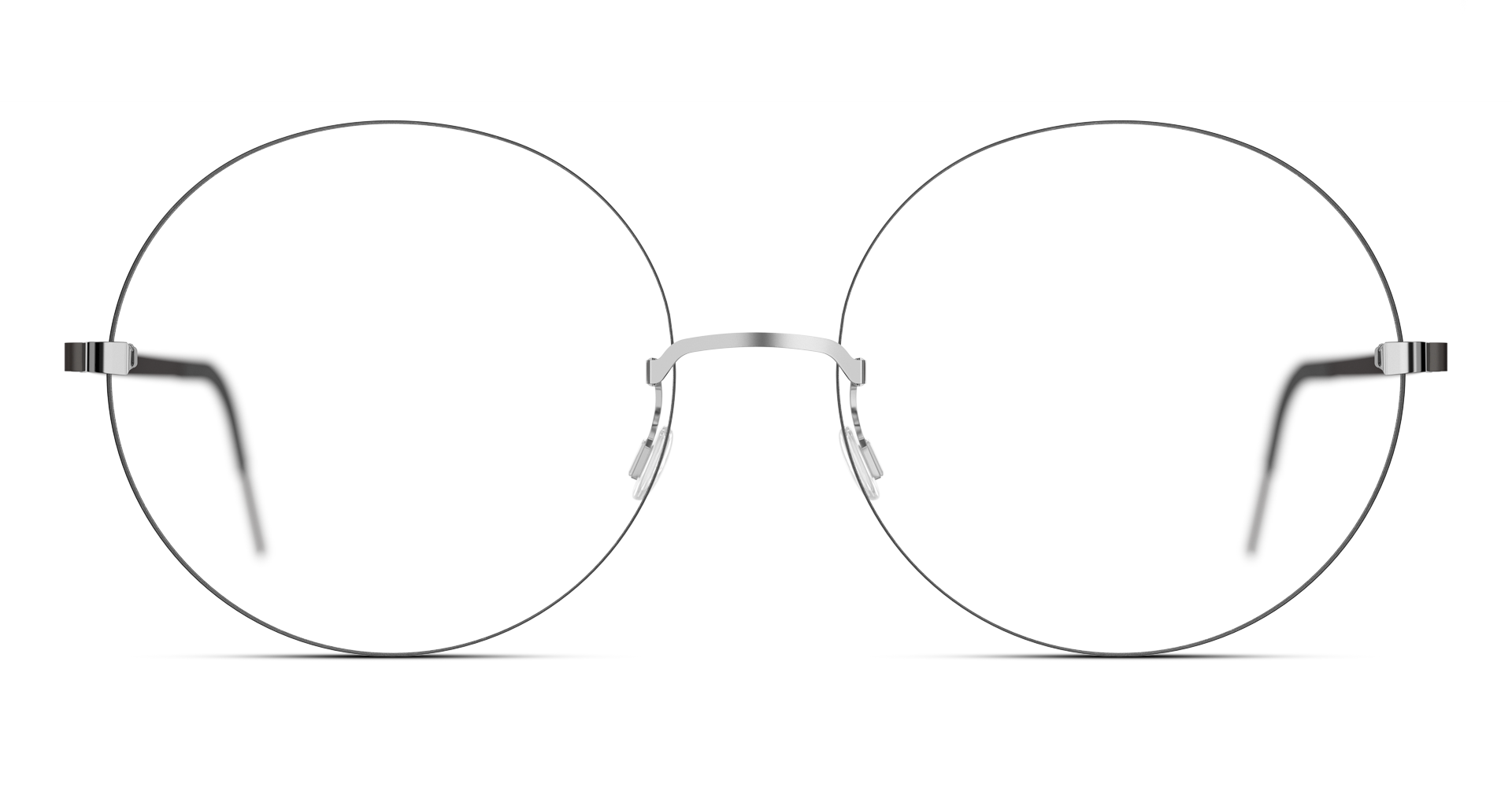 LINDBERG strip3p titanium, Modell 2395, randlose Brille mit runden Gläsern
