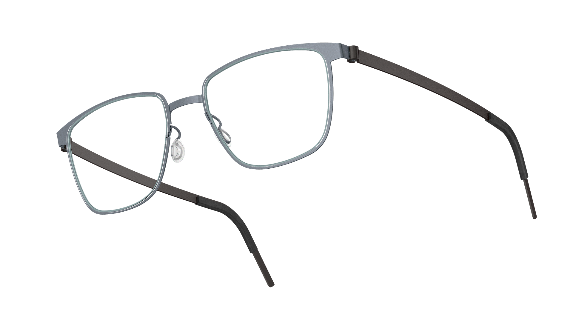 LINDBERG strip titanium Model 9612 screwless glasses in dark grey colour U16